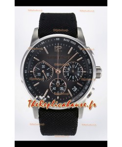 Montre réplique Audemars Piguet CODE 11.59 Chronographe Suisse en Acier 904L Cadran Gris Aiguilles Or