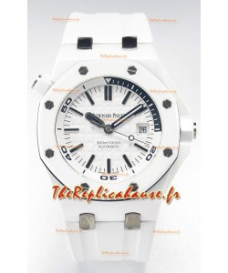 Audemars Piguet Montre Super Clone Royal Oak Offshore Céramique Cadran Blanc Mouvement Cal.3102