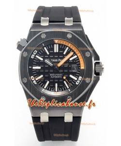 Audemars Piguet Montre Super Clone Royal Oak Offshore en Céramique Cadran Noir Mouvement Cal.3102
