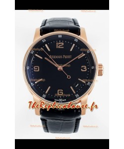 Montre réplique Audemars Piguet CODE 11.59 15210R Réplique Montres Suisse en Or Rose Cadran Noir 41MM