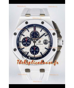 Audemars Piguet Boutique Edition Cadran blanc Boîtier céramique 1:1 Super Clone Réplique Montre