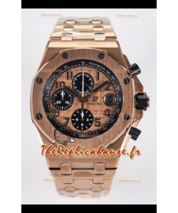 Audemars Piguet Royal Oak Offshore Cadran BRICK or rose 1:1 Super Clone Réplique Montres - Acier 904L