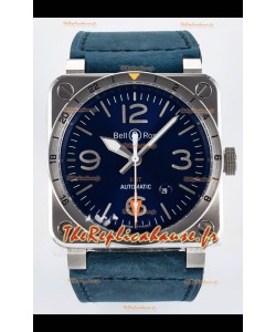 Bell & Ross BR03-93 GMT Edition Cadran Bleu Réplique Montre 1:1 