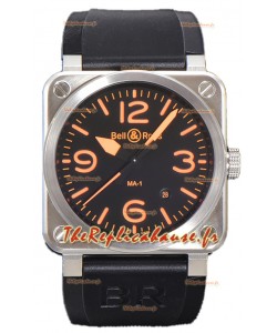Bell and Ross BR03-92 MA-01 édition indicateurs orange Réplique montre suisse