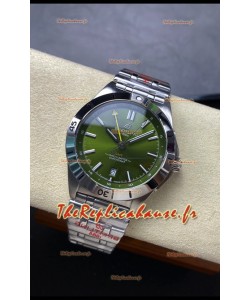 Breitling Chronomat Automatic GMT 40 Cadran vert Montre Suisse Réplique 1:1