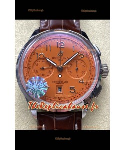Breitling Premier B01 Chronographe 42 Edition Boîtier Acier Cadran Saumon - Réplique Miroir 1:1