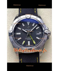Breitling Avenger GMT Réplique de montre automatique 44 suisse 1:1 Super Clone - Cadran noir
