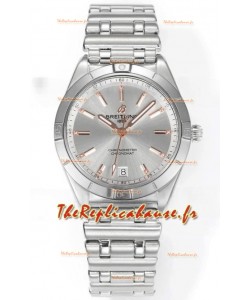Breitling Chronomat 36MM Boîtier acier inoxydable Réplique montre 1:1 Cadran acier
