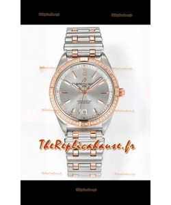 Breitling Chronomat 36MM Boîtier or rose 2 tons Réplique de montre 1:1 cadran acier