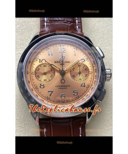 Breitling Premier B01 Chronographe 42 Edition Boîtier Acier Cadran Champange - Réplique Miroir 1:1