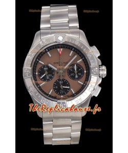 Montre Breitling Super Clone Avenger B01 Chronographe Cadran Marron 