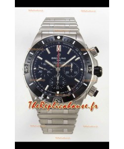 Breitling Chronomat Super Clone B01 42 édition Swiss 904L acier montre cadran noir