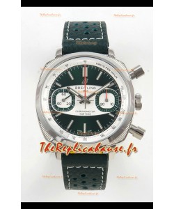 Montre Breitling Top Time Super Clone Chronographe avec bracelet en cuir noir 