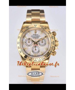 Rolex Cosmograph Daytona M116508-0007 Or jaune Mouvement Original Cal.4130 - Montre en acier 904L
