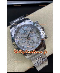 Cosmographe Rolex Daytona M116509-0064 Mouvement Cal.4130 à cadran perlé - Montre en acier 904L