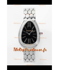 Bvlgari Serpenti Seduttori Edition en Acier Montre Super Clone Cadran Noir