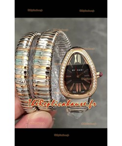 Bvlgari Serpenti Tubogas en double spirale bicolore réplique de montre Super Clone