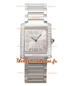 Cartier Tank Francaise Acier inoxydable Suisse Quartz Réplique Montre 25.70MM