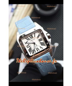 Santos De Cartier Réplique 1:1 - Montre 35 mm à boîtier en acier inoxydable 