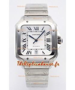 Cartier Santos De Cartier 904L Cadran blanc réplique de la montre Super Clone 40MM 