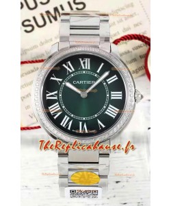Cartier Ronde Must 36MM Cadran Vert Montre réplique suisse à quartz 1:1 