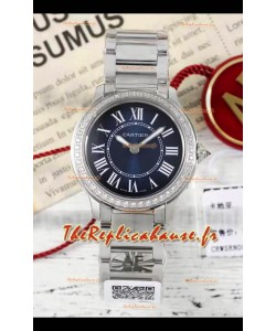Cartier Ronde Must 29MM Cadran Quartz Bleu Réplique montre suisse 1:1 
