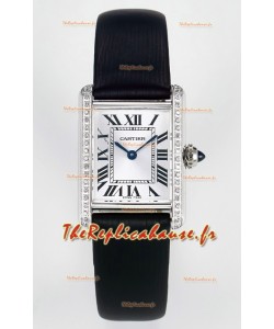 Tank Must Cartier Montre Super Clone Edition 29MM en Acier Boîtier Cadran Blanc 
