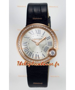 Ballon Blanc De Cartier Super Clone 30MM en Boîtier Or Rose