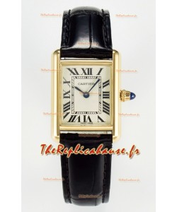 Tank Must Cartier Super Montre Clone Edition 29MM en or jaune 