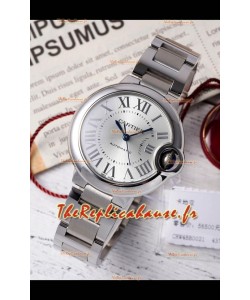 Ballon De Cartier Automatique Suisse Cadran Acier Qualité Miroir 33MM en Acier inoxydable 