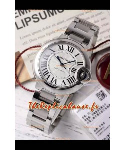 Ballon De Cartier Automatique Suisse 1:1 Qualité Miroir 33MM en Boîtier Acier