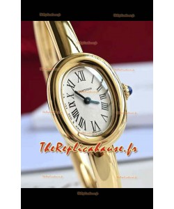 Baignoire De Cartier Or Jaune Réplique Montre Super Clone Quartz