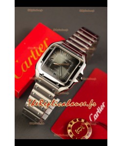 Cartier Santos De Cartier 904L Cadran Gris Réplique Montre Super Clone 40MM 