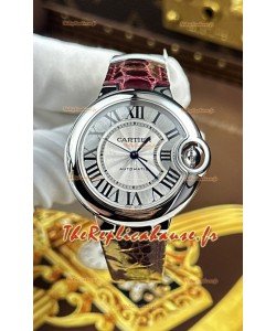 Ballon de Cartier Automatique suisse 1:1 Qualité Miroir 33 mm Cadran Blanc