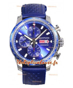 Chopard Mille Miglia GTA Chronographe Cadran bleu - Boîtier acier Montre réplique 1:1 
