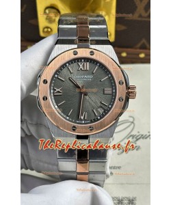 Chopard Alpine Eagle Cadran gris or rose bicolore Réplique Montre Super Clone 