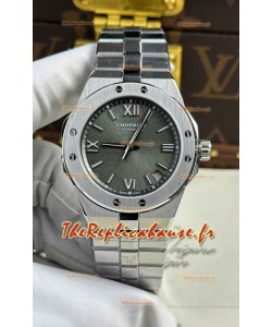 Chopard Alpine Eagle en acier inoxydable cadran gris Réplique de montre Super Clone 
