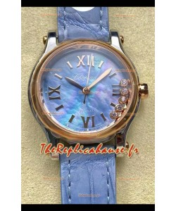 Chopard Happy Sport Montre 1:1 Suisse à Quartz 36MM boîtier or rose