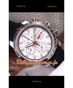 Chopard Classic Racing Chronograph Réplique Montre miroir 1:1 en acier - Cadran blanc