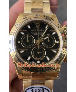 Cosmographe Rolex Daytona 116508 Mouvement Original Cal.4130 en Or Jaune - Montre Ultimate améliorée en acier 904L
