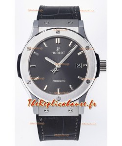 Hublot Super Clone Classic Fusion Titanium 42MM Réplique Montre 1:1 Cadran gris