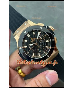 Montre Hublot Big Bang Super Clone Cadran carbone Boîtier or rose 44MM 