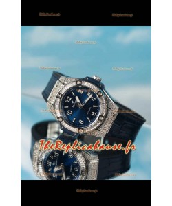 Hublot Big Bang One Click King Cadran bleu Boîtier acier Réplique de montre Suisse 39MM