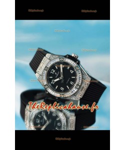 Hublot Big Bang One Click King Cadran noir Boîtier acier Réplique montre suisse 39MM