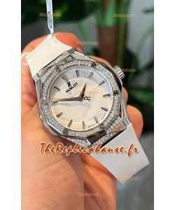 Hublot Classic Fusion Orlinski Édition sertie de diamants Cadran blanc Montre réplique suisse 40MM