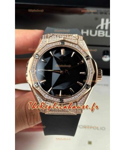 Hublot Classic Fusion Orlinski Sertie de diamants Cadran noir Réplique de montre suisse