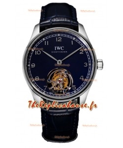IWC Portugieser IW5458 Hand-Wound Genuine Tourbillon Acier Réplique Montre Suisse 