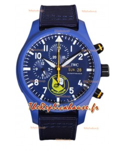 IWC Pilot's Chronograph Blue Angels en céramique IW389109 1:1 Réplique avec cadran bleu