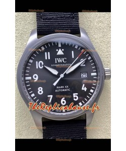 IWC Pilot's MARK XX Super Clone en titane Réplique montre suisse Cadran gris