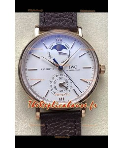 IWC IW359002 Portofino Calendrier Complet Or Rose Réplique Montre Suisse 